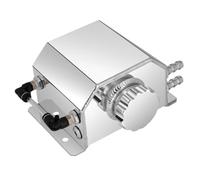 OUNONA Depósito Aceite Aluminio para Coche Tanque Ventilación con Tapón Drenaje Resistente y Ligero