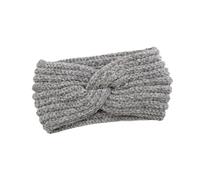 OUNONA Diadema Cruzada Deportiva de Lana para Mujer Tocado para Hacer Ejercicio Gris Cálida y Transpirable Banda Pelo para Invierno