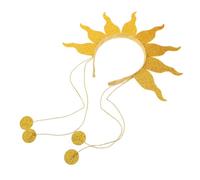 OUNONA Diadema de Llama de Fuego Brillante con Cadena de Cuentas, Accesorio Ligero para Mujer y Niños, Adecuado para Fiestas Temáticas, Carnaval y Halloween, Talla Única