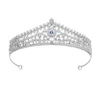 OUNONA Diadema de Novia de Aleación Europea Circonita 3A Tiaras de Moda para Boda Adorno Elegante y Ligero para Mujer Accesorio de Pelo para Novias Damas de Honor y Eventos Obsequios