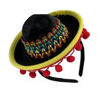 OUNONA Diadema de Sombrero Mexicano para Fiesta del Cinco de Mayo Accesorio Cabello de Eva y Diseño Festivo Encantador para Niñas