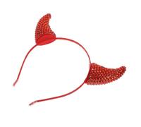 OUNONA Diadema Para Halloween Cuernos De Vaca y Pedrería Accesorio Para Disfraz Demoníaco Para Fiestas De Cosplay