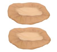 OUNONA Difusores de Techo Resistentes al Calor para Lámpara Colgante LED Pantalla Antideslumbrante de Tela Difusora de Luz en Ángulo Completo 2 Piezas Color Café Tamaño 17-28 CM