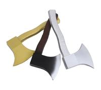 OUNONA Disfraz 3 Piezas Hachas Falsas de PU para Halloween, Accesorios Realistas para Fiesta y Cosplay Infantil, Decoración de Disfraces Vikingos y Piratas, Ligero y Reutilizable