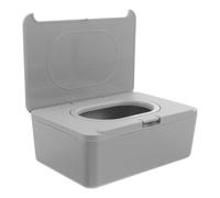OUNONA Dispensador de toallitas: Estuche recargable para toallitas húmedas con tapa - Contenedor de almacenamiento compacto para el hogar, viajes, guardería, coche y carrito - Organizador de baño