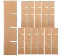 OUNONA Divisores De Cajas De Mudanza De Cartón Para Platos Y Cristalería Separadores Reforzados Para Embalaje Almacenamiento Y Transporte 13.18X3.14X0.11 in 1 Juego
