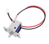 OUNONA Electromagnetismo Mini Cerradura Solenoide Eléctrica Push Pull para Puertas de Gabinete Compacta y Segura para Hogar Oficina y Tienda