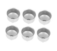 OUNONA Embudo de Cocina Inoxidable Pequeño 6 Piezas, Mini Embudos de Acero Inoxidable 0.8 Cm para Botella de Vino, Colador Portátil Apto para Líquidos y Uso Doméstico