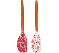 OUNONA Espátulas de Silicona para Hornear 2piezas, Multi-funcionales y Resistentes al Calor, Ideales para Hacer Postres y Repostería en Navidad