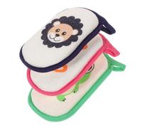 OUNONA Esponjas de Baño para Bebés 3 Unidades Tamaño Compacto Esponja Dibujos Animados para Recién Nacidos Niños Adecuado para Baño Diario Gancho Colgante Color Color Aleatorio