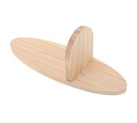 OUNONA Estante De Pared Ovalado Único De Madera, Estilo Bohemio, para Colgar En La Pared, Decorativo, Flotante, Moderno, para Sala De Estar, Dormitorio Y Oficina.