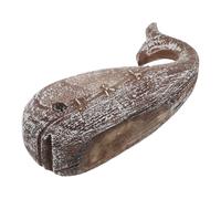 OUNONA Estatua de Ballena Retro Grande de Resina 175X9 CM Decoración Náutica de Mesa para Hogar y Casa de Playa Figura Decorativa Oceánica Minimalista para Estantería y Escritorio