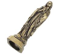 OUNONA Estatua Virgen María Miniatura de Latón Adorno Decorativo de Mesa Figurilla Religiosa de Guadalupe Detallada y Duradera para Hogar y Oficina