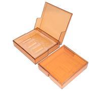 OUNONA Estuche de Plástico para Ampollas de Laboratorio con Tapa, 2 Piezas, 3 Ranuras Reforzadas Anticollision, Organizador Resistente para Almacenamiento en Laboratorios