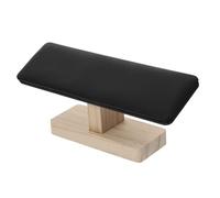 OUNONA Expositor De Joyas De Bambú y Madera Soporte Para Pulseras, Estante Organizador De Joyería Cuero Negro, Para Uso Personal y Comercial, Exhibición De Relojes y Brazaletes