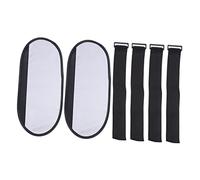 OUNONA Extensor Ajustable y Práctico para Coche de Visera Solar Antideslumbrante en Negro Material Silver Plasters para Conducción Segura y Cómoda