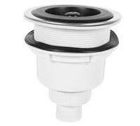 OUNONA Filtro de Drenaje de Acero Inoxidable para Camas de Lavado de Cabello y Lavabos de Champú Tapón de Desagüe para Salón Cesta de Colador Resistente y Fácil de Limpiar Instalación