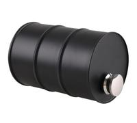OUNONA Frasco de Vino Frasco de Licor Estilo Natural 750ml Acero Inoxidable Negro, Forma de Barril de Gasolina, a Prueba de Fugas, para Decoración del Hogar y Uso al Aire Libre