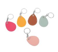 OUNONA Funda Protectora de PU para Tarjeta de Acceso Llavero, Diseño Elegante Rectangular, 5 Unidades para Tarjetas de Proximidad en Entornos Laborales, Dimensiones 5.60X4.50X0.30Cm