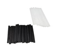 OUNONA Fundas Protectoras de Malla para Brochas de Maquillaje 100 Piezas Tamaño 12X1 CM Colores Negro y Expandibles y Reutilizables para Organizar y Proteger Herramientas de