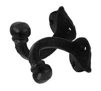 OUNONA Ganchos de Pared de Hierro Fundido Estilo Vintage Colgadores Decorativos Rústicos 2 Piezas Resistentes para Sombreros Llaves y Ropa Adecuado para Hogar y Organización