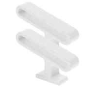 OUNONA Ganchos para Cortinas Diseño Simple de Aleación de Zinc, 2 Piezas, Fácil Instalación, Resistente Corrosión para Uso en Hogar y Oficina