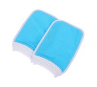 OUNONA Guantes De Ducha Exfoliantes 2 Unidades Tamaño Grueso Color Azul Para Limpieza Corporal Profunda y Spa Baño Diario