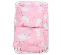 OUNONA Hamaca para Jaula de Mascotas Pequeña con Estructura Metálica y Algodón, Cama Transpirable y Colgante Adecuado para Hámsters en Invierno