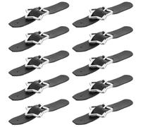 OUNONA Hebillas de Cinturón para Zapatos de Mujer, 10 Piezas Diseño de Estrella de Cinco Puntas, Material Sintético Resistente, para Decoración Artesanal y Moda Urbana