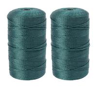 OUNONA Hilo de Nailon Trenzado de 24 Hebras para Reparación de Redes de Pesca, Cuerda Resistente al Agua Salada, 2 Piezas para Uso Profesional en Pesca y Bricolaje