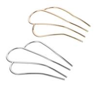 OUNONA Horquilla Cabello Vintage Metal 2 Piezas Tamaño Medio Peines Laterales para Mujer Uso Diario Boda Fiesta Elegante Peluquería