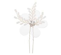 OUNONA Horquilla De Tela Para Novia Accesorio Floral Romántico Para Fiesta Conjunto De Joyería Elegante Para Mujer Metal Brillante Adorno De Tocado Para Dama De Honor