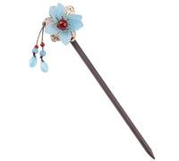 OUNONA Horquilla Vintage de con Ágata Floral Accesorio Elegante para Recogidos y Peinados de Hanfu para Mujeres y Niñas
