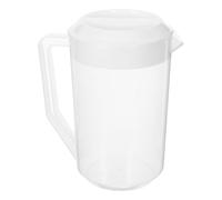OUNONA Jarra Capacidad Plástico Claro Transparente en de de Color, Tapa con 4000 Ml con Escala, Reutilizable Verano para Bebidas Frías y Oficina