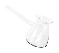 OUNONA Jarra de Vidrio Transparente con Mango para Leche y Café Jarra Pequeña con Vertedor Antigoteo Fácil de Limpiar y Apta para Espumador para Bebidas y Uso Diario Cocina