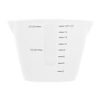 OUNONA Jarra Medidora de Silicona para Cocina y Repostería con Doble Vertedor y Fácil de Limpiar, Taza Medidora Práctica para Medir Líquidos con Escala Precisa