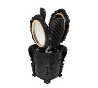 OUNONA Juego de 5 Cepillos y Peines Cabello Tamaño Mediano, Cerdas Indoloras, Peine Desenredante y Cepillo Masajeador, para Mujeres y Hombres, Uso Doméstico con Cubo de Almacenamiento