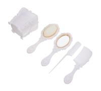 OUNONA Juego de Peines y Espejo Portátil Antiestático, 1 Unidad, Tamaño Compacto, Peines de Masaje para Cuero Cabelludo, Color Elegante, para Mujer, Uso en Salones y Viaje, Estuche