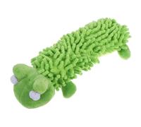 OUNONA Juguete Resistente Forma de Dibujos Animados Verde para Masticar Perros de Peluche Adecuado para Reducir Comportamientos Destructivos