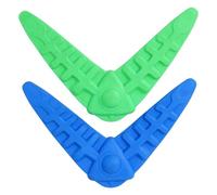 OUNONA Juguetes para Masticar para Mascotas en Forma de Dardos Diseño de Hueso de Pescado, Material TPR Flexible, 2 Piezas para Entrenamiento y Limpieza Dental Color Color Aleatorio
