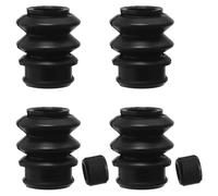 OUNONA Kit de 4 bujes para pasadores de Pinza de Freno, Kit de | Kit de reparación de pasadores de pinza de freno de goma resistente al polvo, juego completo de sellos antipolvo, herrajes
