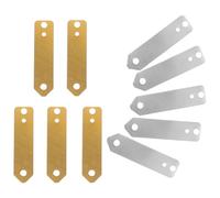 OUNONA Láminas de Zinc y Cobre para Electrodos, 10 Unidades (5 de Cobre 5 de Zinc), Material para Batería de Frutas, Placas para Experimentos Científicos y Enseñanza