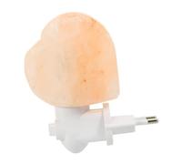 OUNONA Lámpara de Sal Artesanal Forma de Corazón Luz Nocturna Decorativa Pequeña con Voltaje Acv Ambiente Cálido para Hogar y Oficina