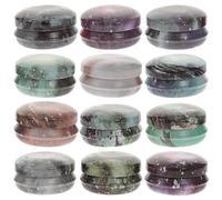 OUNONA Latas Redondas para Velas Artesanales, Tarros Metálicos Pequeños para Manualidades, Envases Rellenables de Hojalata Vintage, Pack de 12 Unidades para Decoración y Obsequio Hogar