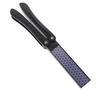 OUNONA Lima para Pies de Nanovidrio Negra 1 Unidad Plegable Doble Cara Removedor de Callos para Cuidado Personal y Pedicura Portátil