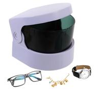 OUNONA Limpiador De Joyas Inalámbrico Mini Blanco Máquina Limpiadora De Joyas y Dentaduras Postizas Vibratoria Uso Profesional y Personal Para Limpieza Profunda Rápida