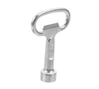 OUNONA Llave De Válvula Gas Descalcificador Herramientas De Fontanero Llave De Lavabo Drenar Radiador Llave De Alféizar Cromo Metro Llave Del Medidor De Agua Tapón Silver Aleación De Zinc