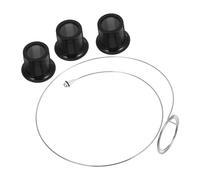 OUNONA Lupa de Aumento para Relojero y Joyería Clip Ajustable, Lentes de Cristal Transparente 5X 10x 15x, Juego de 4 Piezas, Herramienta Precisa para Reparación y Lectura Detallada