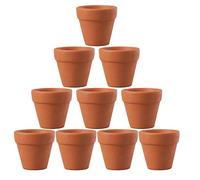 OUNONA - Maceta pequeña de terracota de cerámica de 4,5 x 4 cm, 10 unidades, ideal para plantas, manualidades, regalos de boda