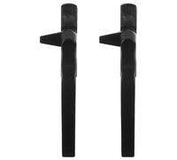 OUNONA Manijas para Ventanas Abatibles Exteriores 2 Piezas Negras para Diestros Herrajes para Puertas Corredizas Tiradores Ergonómicos Antideslizantes para Uso Bricolaje y Reemplazo